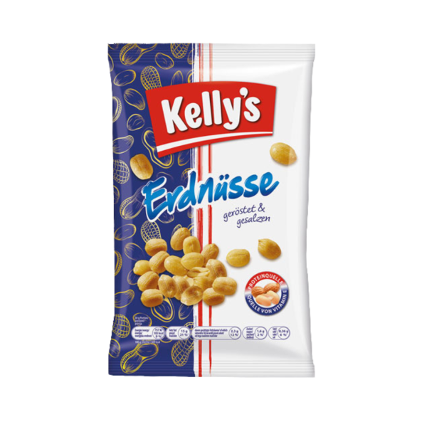 Kellys Erdnuesse geroestet und gesalzen, 225g